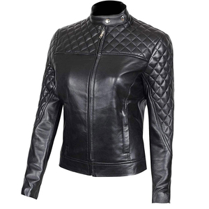 Chaqueta de Cuero de Invierno para Mujer de Primera Clase con Diseño Personalizado y Logotipo Personalizado, Impermeable y Reversible, Material de Cuero Genuino - Product Image 2