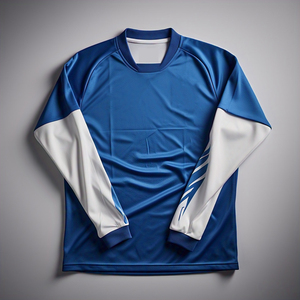 Camiseta de fútbol unisex de manga corta con cuello en V, ropa de entrenamiento de fútbol de color sólido - Product Image 5