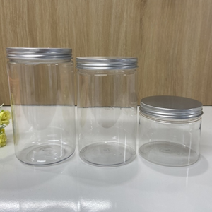 Pot rond en plastique PET transparent de 1000ml avec couvercle doré pour les soins de la peau au beurre corporel Crème cosmétique Stockage des aliments Fabriqué au Vietnam - Product Image 4