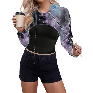 Las Mejores Sudaderas Cortas de Invierno para Mujer, 100% Algodón, Transpirables, Antibolitas, con Logotipo Frontal Personalizable, Ropa Casual - Product Image 6