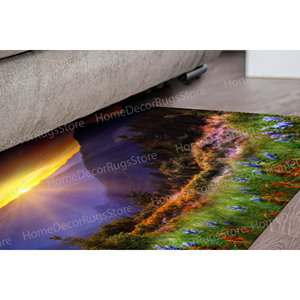 Sunrise Printed <b>Rug</b>: Nursery, Gift, Custom, Sun, Spring View,<b>Chenille</b> <b>Rug</b> - Product Image 3