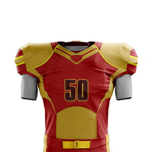 Conjunto de Uniforme de Fútbol Americano Sublimado de Secado Rápido, Diferentes Estilos, Color Liso - Product Image 4