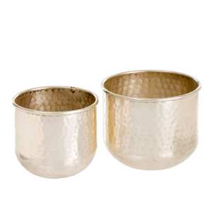 Jardinière plaquée or avec support, pot de jardinière en métal unique pour jardin et intérieur, utilisation décorative, finition robuste personnalisée - Product Image 6