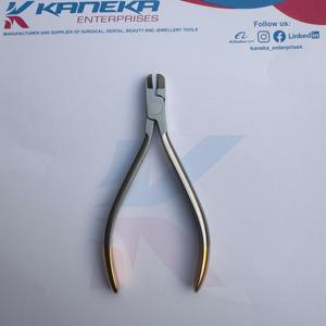 Alicates cortadores de alambre duro para ortodoncia Dental Tc, manual de acero inoxidable, instrumento quirúrgico de Punta chapada en oro medio Dental profesional - Product Image 2
