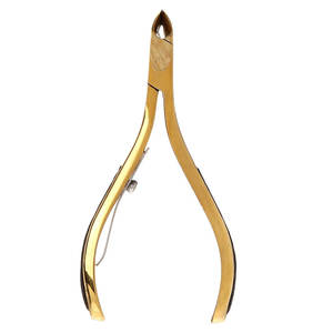 Nouveaux pinces à cuticules à ongles en acier inoxydable Joint de recouvrement ressort finition terne lame tranchante outils à cuticules à ongles en acier fort - Product Image 1