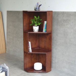Étagère à 3 niveaux en bois d'hévéa pour chambre d'enfant, salon et cuisine, type sur pied, en bois - Product Image 4