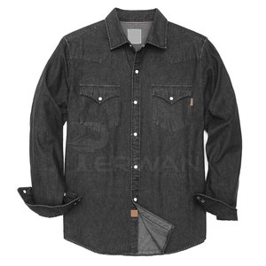 Best Selling Men's Quick Dry Jeans <b>Shirts</b> 100% Cotton Breathable Private Label OEM Service New Arrival From Pakistan - Product Image 1