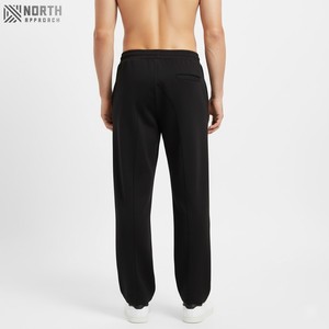 Pantalones gruesos de hip hop, pantalones personalizados, pantalones de chándal de pierna ancha en blanco, pantalones de chándal rectos de doble cintura de algodón, pantalones de chándal Acampanados para hombres - Product Image 2