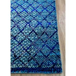 พรมผ้าไหมลายงาช้างแบบผูกปม AKWS-1461สำหรับใช้ในบ้าน - Product Image 4