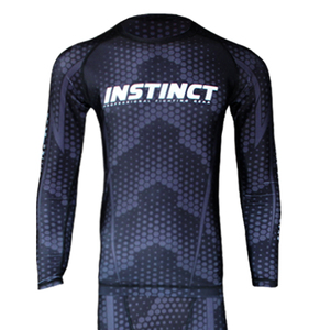 Ensemble de sport MMA pour hommes : Legging et Rash Guard respirants, anti-UV, avec logo personnalisé par sublimation – Meilleur style en gros - Product Image 2
