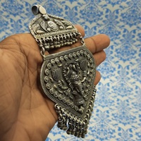 925 Sterling Silver Antique Pendentif Vintage Lord Ganesh Gaufrage Traditionnel Indien Oxydé Ethnique Bijoux pour Cadeau
