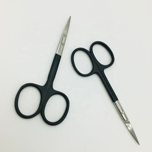 Nuevo diseño negro de acero inoxidable para adultos, cortaúñas, hoja curva, tijeras de manicura, tijeras para cutículas, superventas, logotipo sostenible - Product Image 2