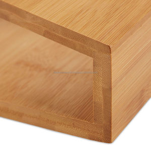 Mangeoire lente surélevée pour chien en bois Double bols en acier inoxydable Support surélevé poli pour eau de nourriture pour animaux de compagnie Grand cadeau d'affaires - Product Image 4