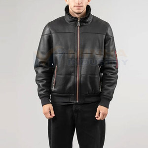 Chaqueta de Cuero de Alta Calidad Hecha con el Mejor Material para Hombre, Invierno, Gran Venta, Precio Bajo, Logotipo Frontal Personalizable - Product Image 5