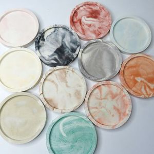 Solid <b>marble</b> <b>coasters</b> with sleek edges and anti slip bottom perfect for premium home and office settings - Product Image 3