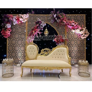 Paneles de corte láser tallados florales, decoración de escenario de boda de tendencia y marco para decoraciones de escenario de boda - Product Image 1