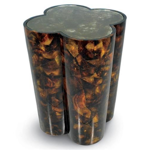 Support en métal de qualité supérieure, poli et brillant, avec sous-verres, au design attrayant, pour tables basses et tables d'appoint de salon. - Product Image 2