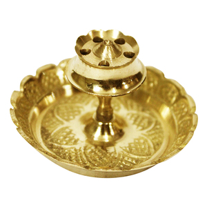 Porte-encens en laiton de conception admirable Tabletop Top Selling American Temple Church Supply Support de bâton de brûleur d'encens de luxe - Product Image 5