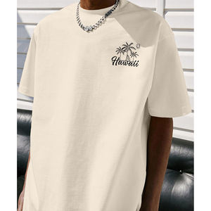 Buena camisa de tela de alta calidad para hombre, logotipo estampado bordado personalizado, ropa informal, Camiseta deportiva al por mayor de fábrica para hombre - Product Image 3