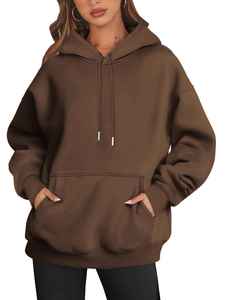 Femmes Hiver Long Velours Respirant Hoodies avec Logo Avant 100% Coton Sweatshirts-Vente en Gros - Product Image 6