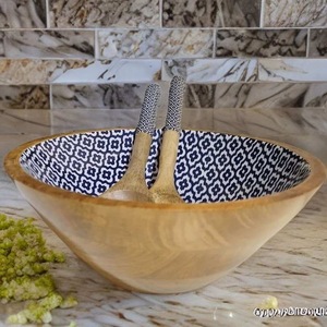Bols de service en bois non toxiques écologiques faits à la main en acacia naturel pour un usage domestique de haute qualité - Product Image 2