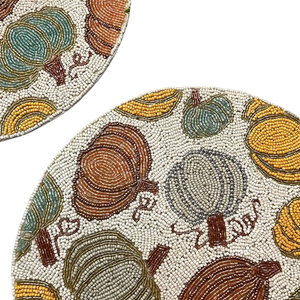 Best Selling Multiple Colored <b>Beaded</b> Placemat Best for Table Decor Home Decor <b>Coaster</b> Mat <b>Beaded</b> Design and Shaped - Product Image 4