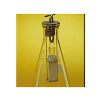 Equipo de Prueba de Extracción de Sedimentos de Combustible, Petróleo Crudo y Aceite, ASTM D473, con Florero Erlenmeyer de Cerámica de 1000 ml de Capacidad, Garantía de 1 Año