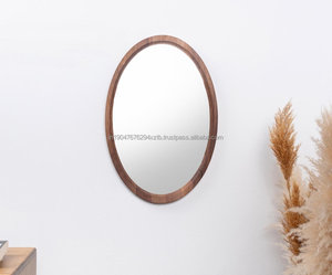 Espejo de Pared KALATRI de Estilo Antiguo, Hecho a Mano, Ecológico, Ligero y Grueso, con Marco de Madera de Haryana - Product Image 2