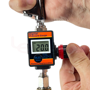 Manomètre numérique LEMATEC 0-160 Psi, régulateur d'air pour pistolet de pulvérisation et outils pneumatiques - Product Image 3