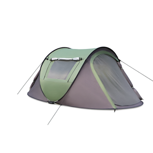 Carpa de Camping Plegable en Forma de Barco de Apertura Rápida, 250 x 150 x 105 cm, Lona de Algodón, Capa Simple/Doble - Product Image 2