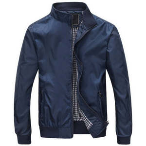 Meilleure veste bomber en toile pour homme, hiver, haute qualité, coupe ajustée, sur mesure, sans col, coupe-vent, respirante, logo personnalisé - Product Image 2