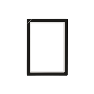 Magnetic Window Document Holder, Cadre DIN A4 Portrait, Noir, 10 pcs. / Pack.- KAN-MWR-A4H-06 - Product Image 1