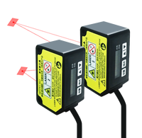 CMOS akurasi saklar pergeseran fotolistrik tipe 0.01mm NPN PNP arus tegangan Output Sensor jarak Laser