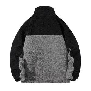 High Quality OEM Design Full Zip up Canvas Stand Collar High Street Windproof <b>Sherpa</b> Polar Fleece <b>Jacket</b> - Product Image 3