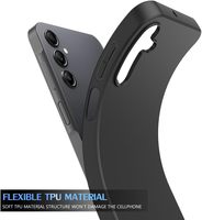 Coques de Téléphone en TPU Souple Noir Mat Transparent et Clair pour Samsung Galaxy A06 A16 A26 A36 A56 4G 5G, Antichoc