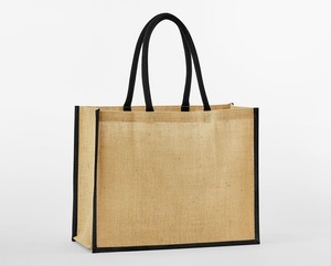 กระเป๋าช้อปปิ้งผ้าปอกระเจาคลาสสิกคุณภาพรับประกัน พร้อมหูหิ้วผ้าฝ้าย วัสดุผ้าปอแท้ กระเป๋าจากผู้ส่งออกอินเดีย มีจำหน่าย - Product Image 2