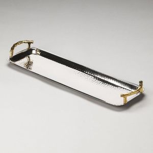Bandeja de servicio de metal fuerte duradera y práctica para servir alimentos y bebidas - Product Image 3