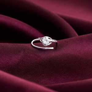 แหวนเพชรหยดน้ำค้างเงิน - Product Image 2