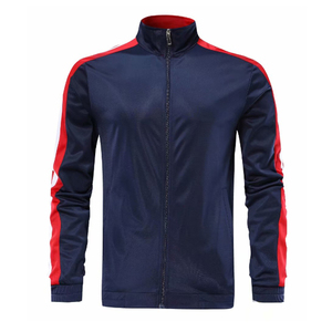 Veste de survêtement athlétique à rayures latérales pour hommes, vêtements de sport à fermeture éclair complète, veste de sport d'entraînement avec logo, manteau d'extérieur respirant - Product Image 6