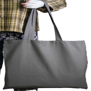 Sac fourre-tout élégant en toile de coton biologique pliable facile à transporter poignée supérieure recyclée conception de cordon écologique article promotionnel - Product Image 3