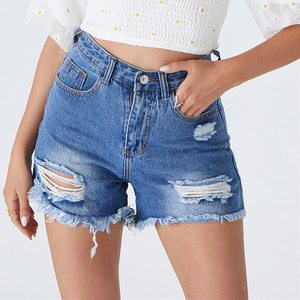 Shorts en jean respirants et légers, extensibles, pour femmes, vente en gros de shorts en jean pour femmes - Product Image 1