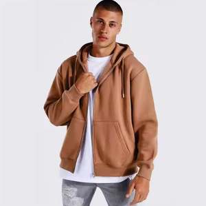 Nouveau 400 Gsm Heavy weight Thermal Zip up Hoodies pour Hommes Impression Personnalisée Full Zip Oem Wholesale Us Meilleure Qualité Hommes Zipper Hoodie - Product Image 4