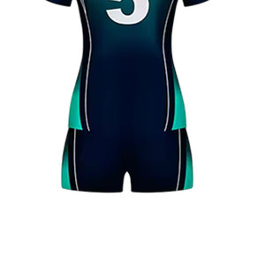 Ropa deportiva de último diseño, uniforme de voleibol para mujer, ropa de equipo de impresión personalizada, conjunto de Jersey y pantalones cortos, 100% poliéster a la venta - Product Image 6