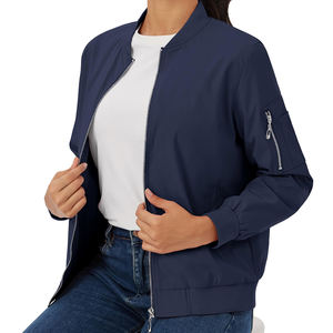 Veste bombardier coupe-vent chaude pour l'hiver Veste bombardier respirante à manches longues coupe décontractée pour femmes - Product Image 3