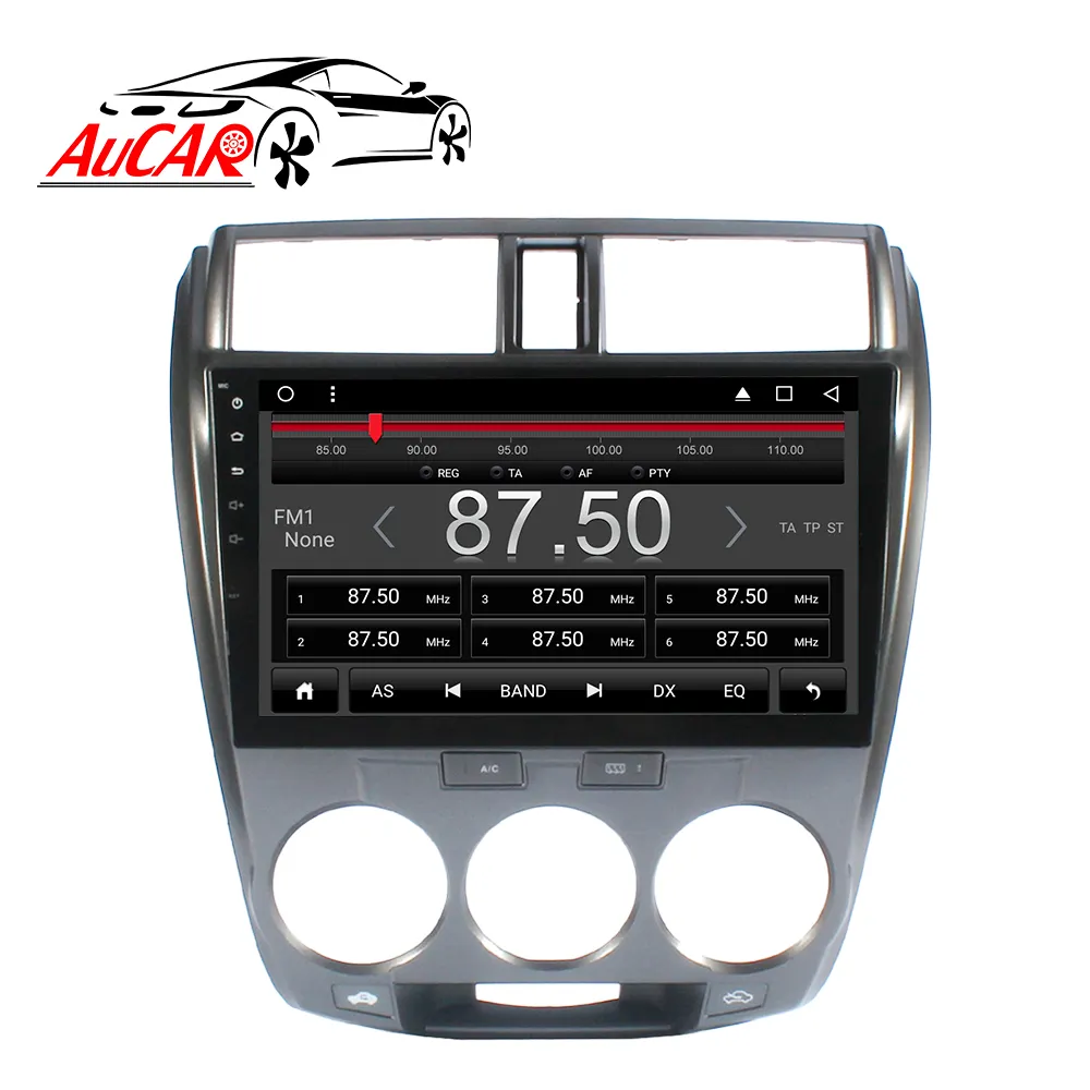 Автомагнитола AuCAR, мультимедийный плеер на Android 10, 10,1 дюйма, с сенсорным экраном, GPS, для Honda City 2008-2014