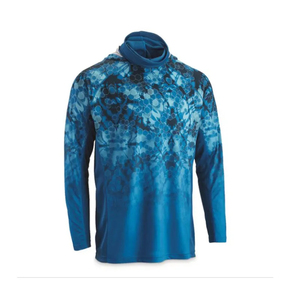 Camisas de Pesca de Manga Larga con Protección Solar UPF 50, Secado Rápido, Impermeables, Personalizadas al por Mayor, con Capucha, Sublimadas, de Spandex y Poliéster - Product Image 4