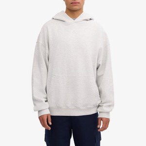 Sweats à capuche respirants pour hommes avec logo personnalisé design de haute qualité 345 g/m² pull uni très épais et surdimensionné sans ficelle - Product Image 1