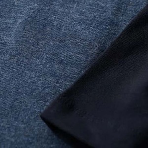 Ropa de hombre de algodón de alta calidad personalizada OEM de Color de contraste, camisetas de manga corta con cuello redondo, ropa de calle de verano, camiseta para hombre de todas las tallas - Product Image 3