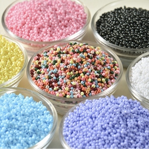 30g / Sachet <span class=keywords><strong>Perles</strong></span> <span class=keywords><strong>de</strong></span> verre rondes opaques multicolores 11/0-2mm pour broderie, artisanat, décoration et fabrication <span class=keywords><strong>de</strong></span> bijoux - Product Image 2