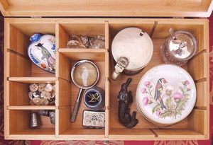 Multikeep Adjustable <b>Tea</b> <b>Box</b> 128 <b>Tea</b> Bag Storage Organizer Mangowood Latching Lid (Blank Lid) - Product Image 2